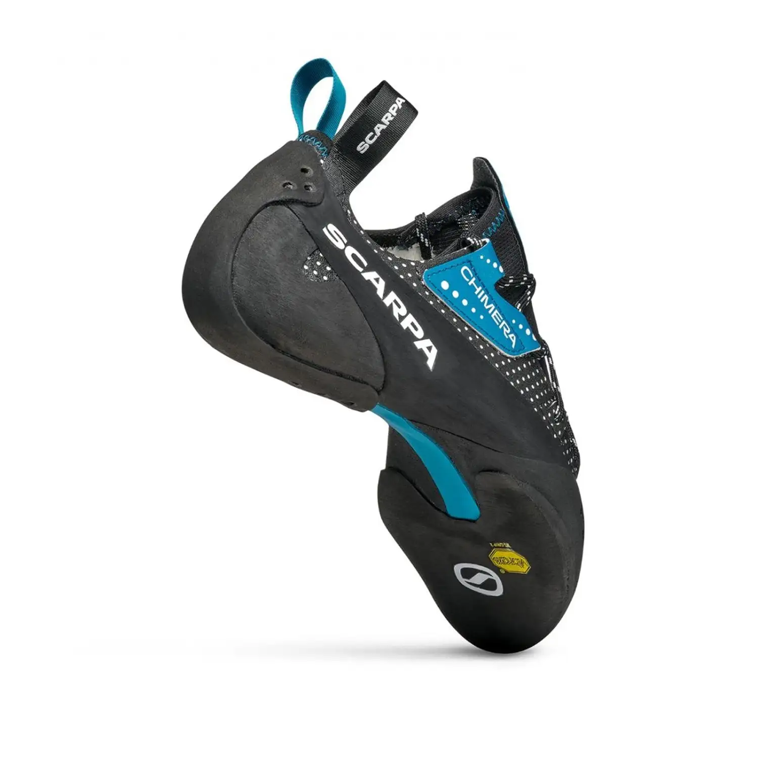 Scarpa Chimera Climbing Shoe - Black/White/Azure - Image 4