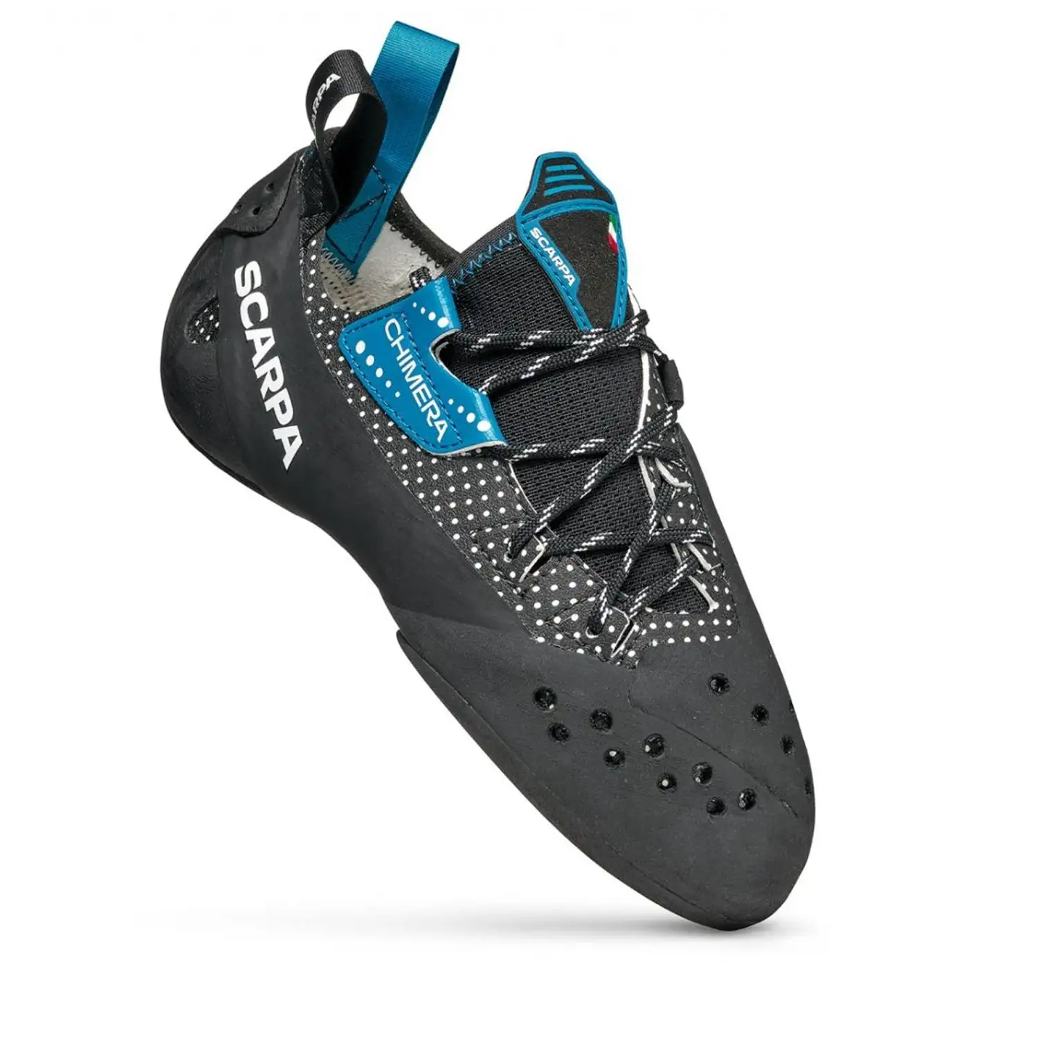 Scarpa Chimera Climbing Shoe - Black/White/Azure - Image 3