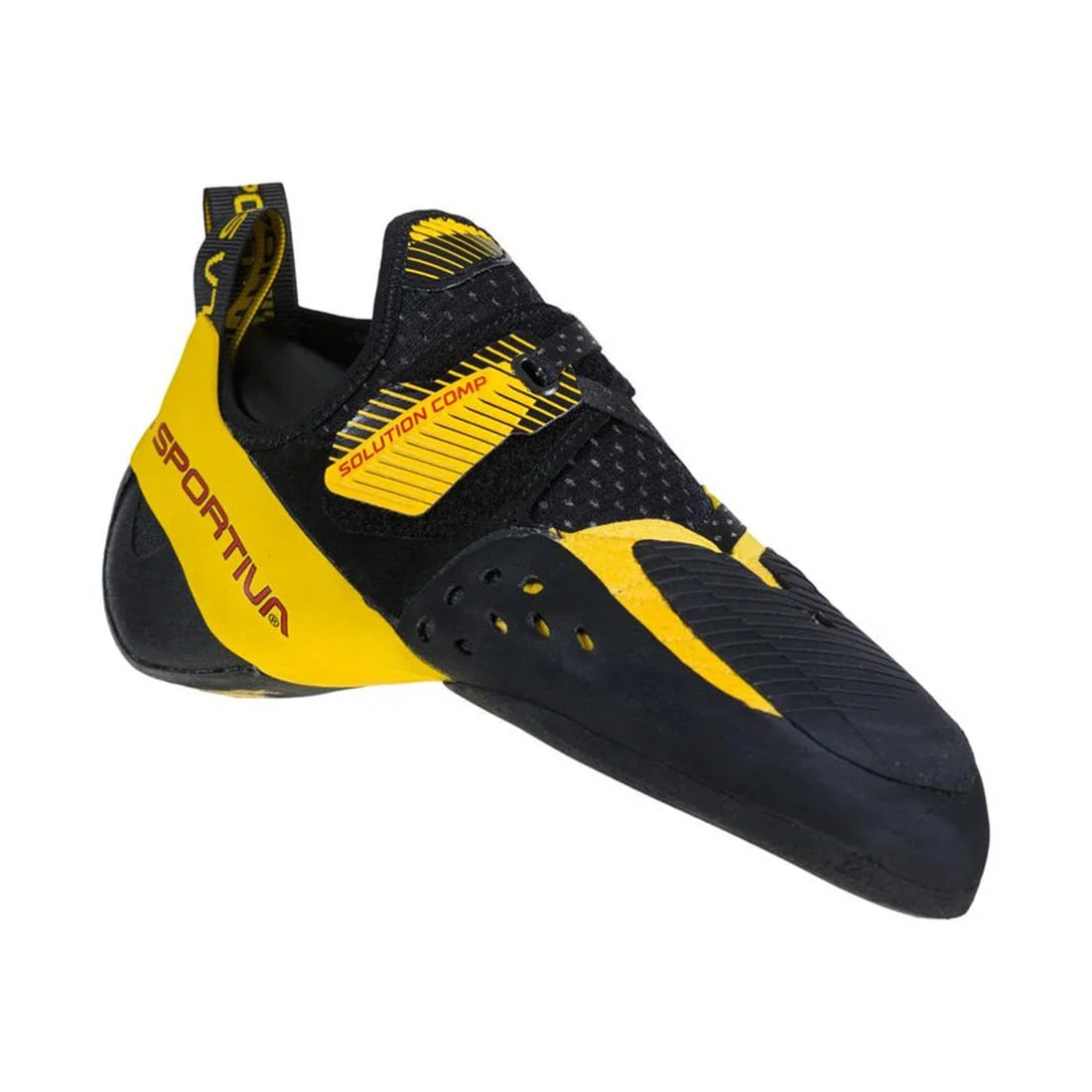 La Sportiva Solution Comp Mens Climbing Shoe - Black/Yellow