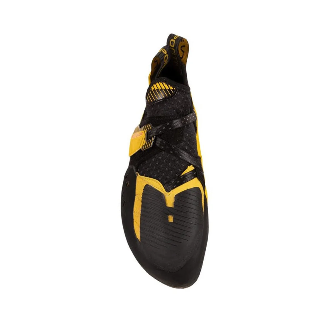 La Sportiva Solution Comp Mens Climbing Shoe - Black/Yellow - Image 2
