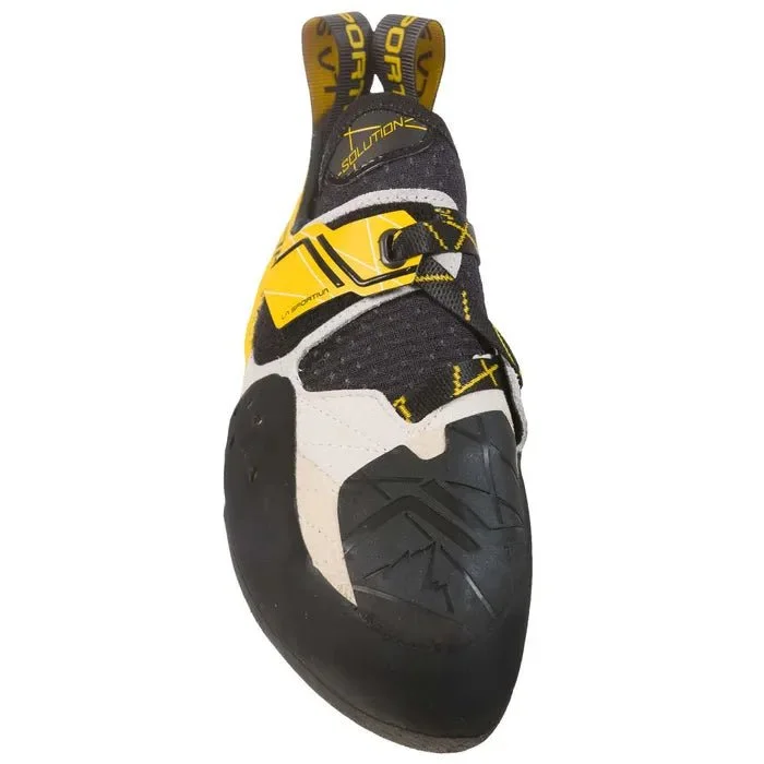 La Sportiva Solution Mens Climbing Shoe - White/Yellow - Image 2