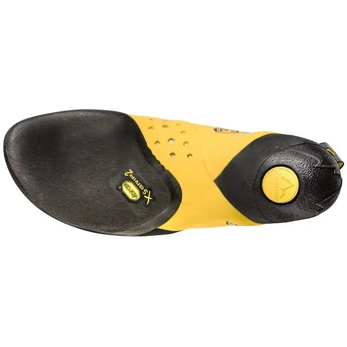 La Sportiva Solution Mens Climbing Shoe - White/Yellow - Image 4