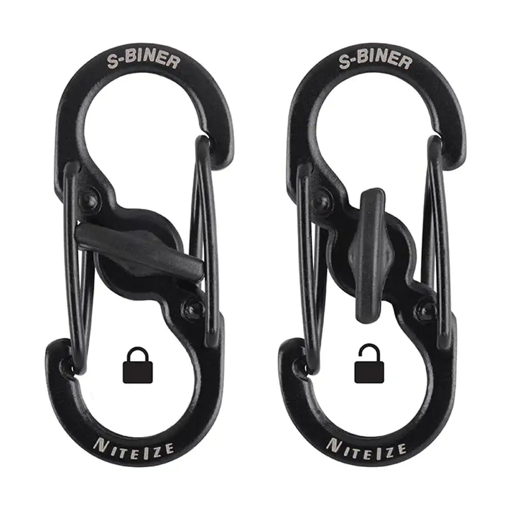 NiteIze S-Biner Stainless Steel Microlock Accessory Carabiner - 2 Pack - Image 2