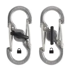 NiteIze S-Biner Stainless Steel Microlock Accessory Carabiner - 2 Pack