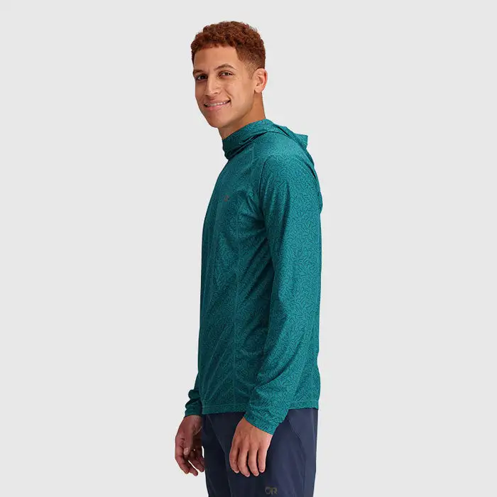 Outdoor Research Echo Printed Mens Long Sleeve Hooded Top - Image 4