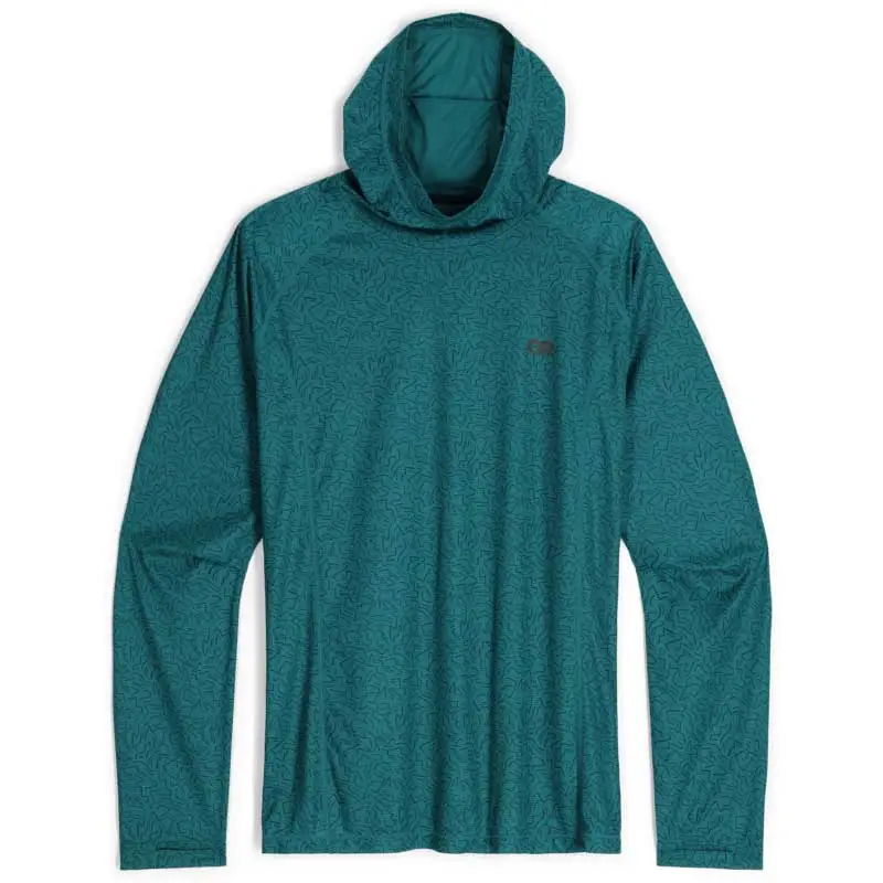Outdoor Research Echo Printed Mens Long Sleeve Hooded Top - Image 5