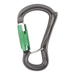 DMM Ceros Lock Safe Climbing Carabiner - Titanium/Green