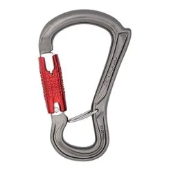 DMM Ceros Kwiklock Climbing Carabiner - Titanium/Red