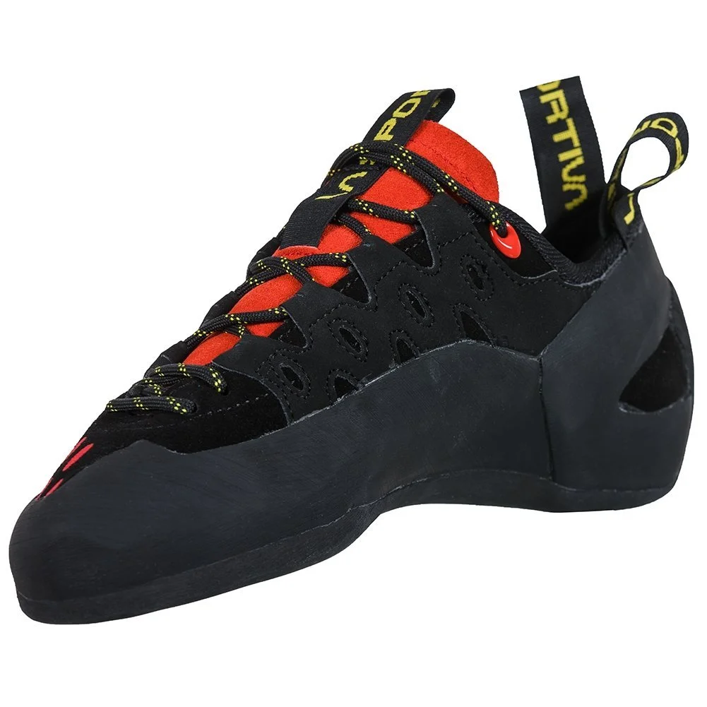 La Sportiva Tarantulace Mens Climbing Shoe - Black/Poppy - Image 4